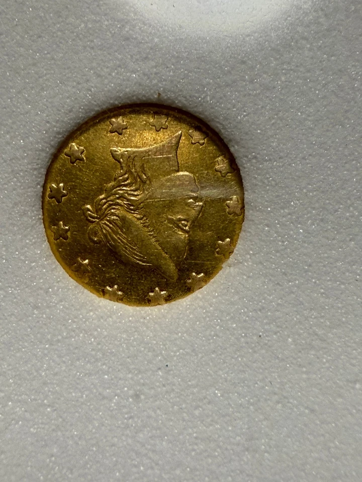 Lote #1196 California Gold Liberty 1858 1/2 dólar, redondo, NNC MS 63 Foto 3 de 4