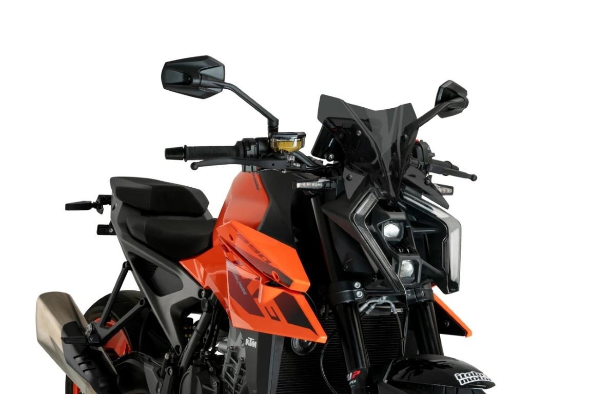 Puig Dark Smoke New Generation Sport Screen KTM 990 Duke R 2024-2025