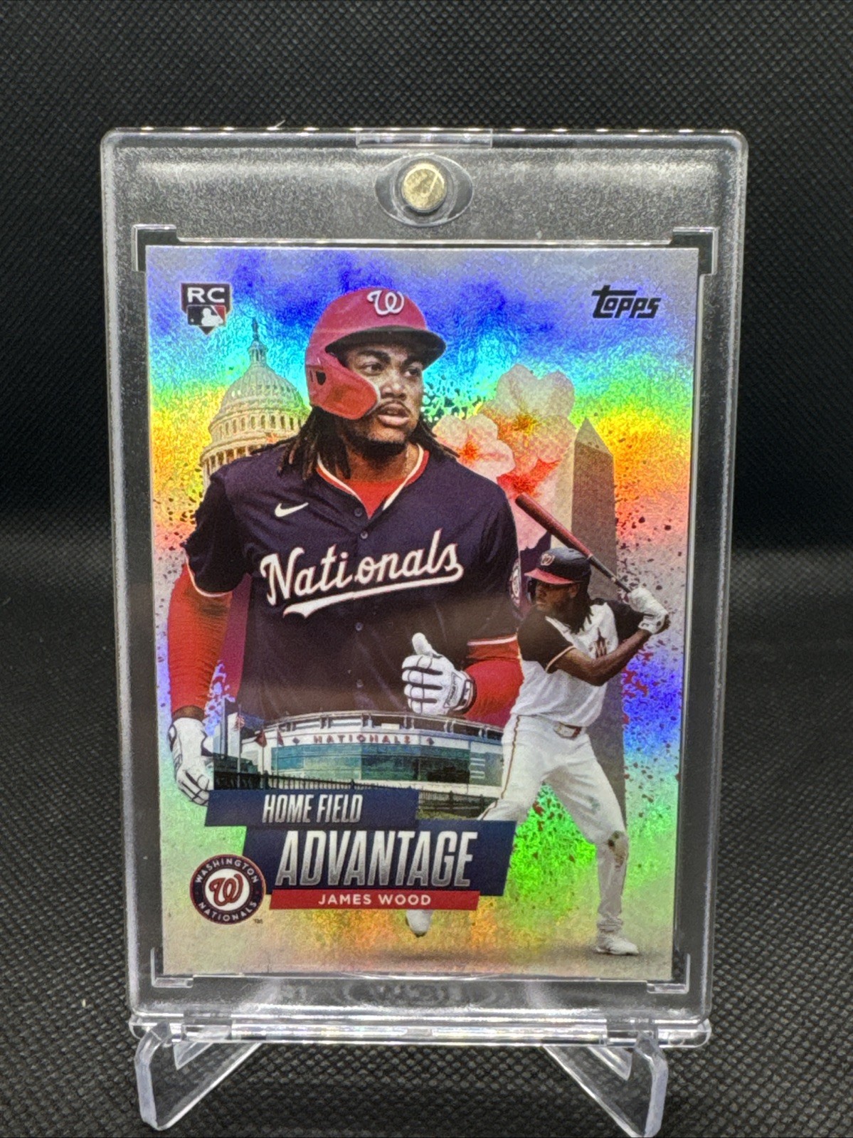 2025 Topps Series 1 James Wood Home Field Advantage Rookie SSP HFA RC Case Hit