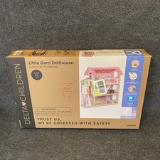 Delta Children Little Gem Dollhouse - 3-Story Dollhouse with 4 Rooms - Includ...