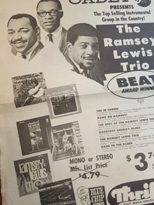 The Ramsey Lewis Trio Cadet Records Advertisement  Thrifty Drug Store  1966