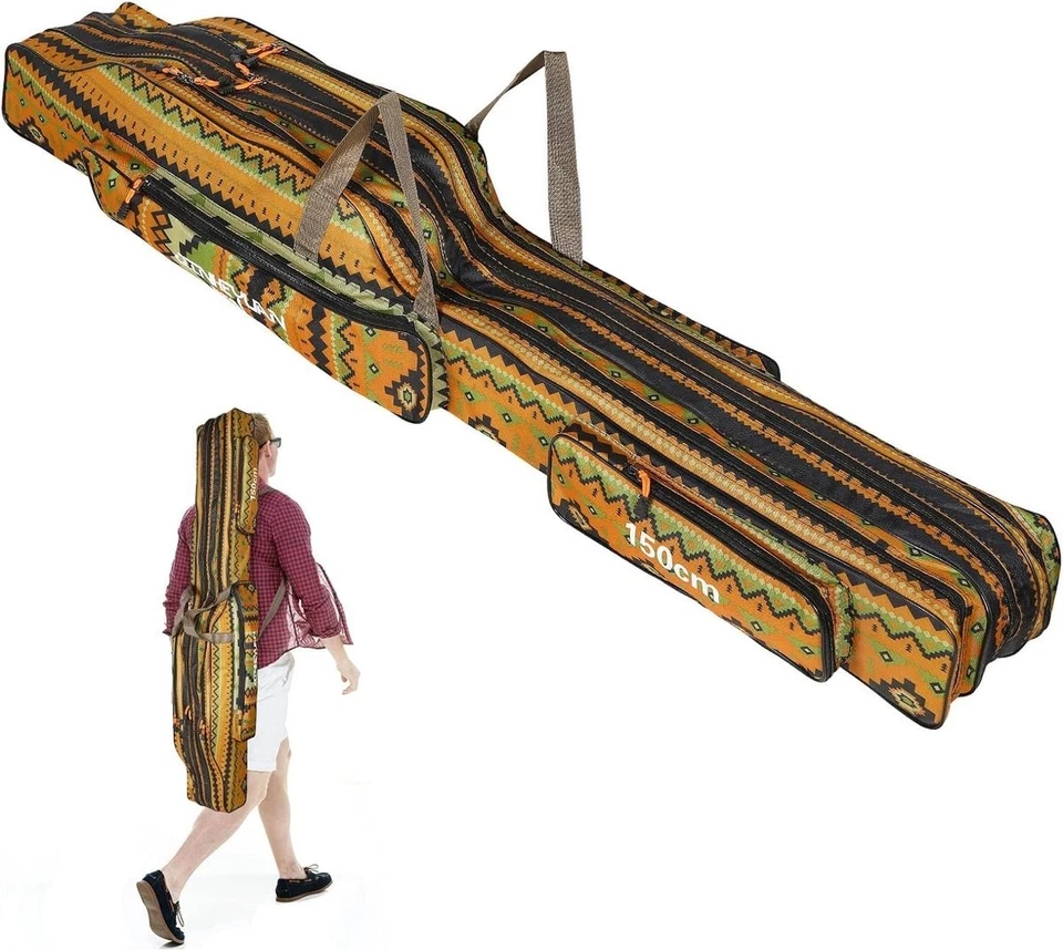 Borsa da Pesca Oxford 600D – Porta Attrezzi Pieghevole con Tasche Esterne - Immagine 3 di 4