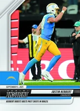 2025-26 Panini Instant NFL #52 Justin Herbert Los Angeles Chargers PRESALE