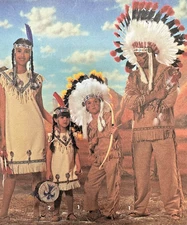 Native American Indigenous Plains Family COSTUMES Family Simplicity 7472 SzXXS-L