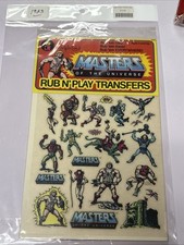 Vintage 1983 Masters of the Universe Rubn'Play Transfers  New Old Stock