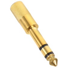 Alloy Stereo Headphone Adapter 6.5 Mm Male To 3.5 Mm Female Aux Audio Converter