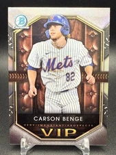 2025 Bowman - Carson Benge Very Important Prospects Insert #VIP-17 New York Mets
