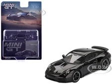 PORSCHE 911 DAKAR BLACK 1/64 DIECAST MODEL CAR BY MINI GT MGT00958