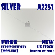 For MacBook Pro 13.3" A2251 Screen LCD Display Assembly Silver Mid 2020 EMC 3348