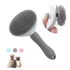 Pet Hair Remover Brush – Self-Cleaning Deshedding Grooming Comb for Dogs & Cats