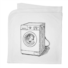 'Washing Machine' Cotton Baby Blanket / Shawl BY00046685 