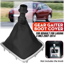 Schaltsack Schaltmanschette PU-Leder Schwarz passend für Renault Laguna 3 07-14