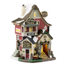 Lemax Vail Village Lazy Gorge Gems & Gold Mine with Equipments Display 45233
