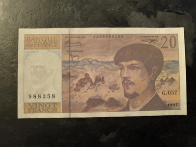 FRANCE billet 20 francs DEBUSSY - 1997 -  UNC-NEUF - Photo 1/2
