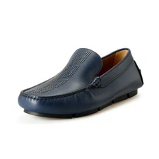 Versace Men's "Greca" 100% Leather Driver Moccasins Loafers Shoes US 11 IT 44