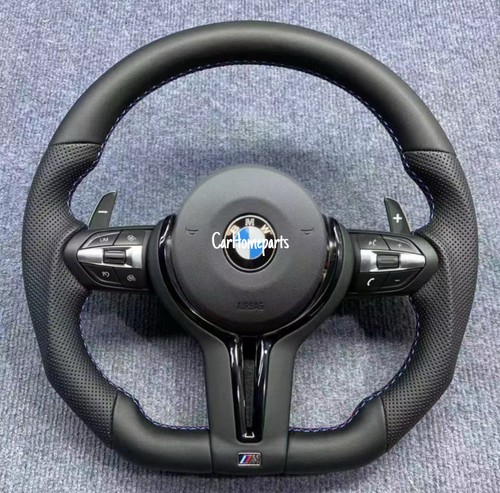 For  CS Racing Flat bottom Steering Wheel With Paddle Shifters - Picture 1 of 7