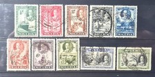 Nigeria George V 1936 sg34-43 Fine Used / Used To 5/- As Pictures.