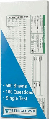 TEST-100E 882 E Scantron Compatible Testing Forms (500 Sheet Pack)