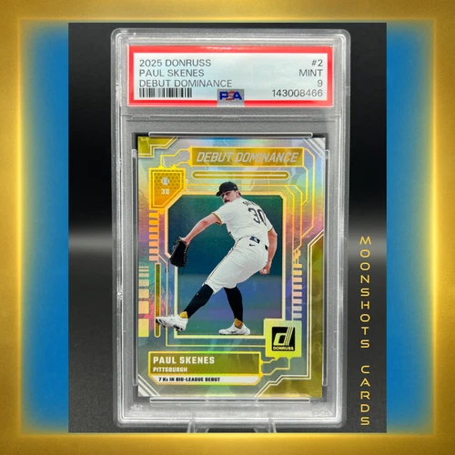 2025 Donruss Debut Dominance Paul Skenes PSA 9 Pirates