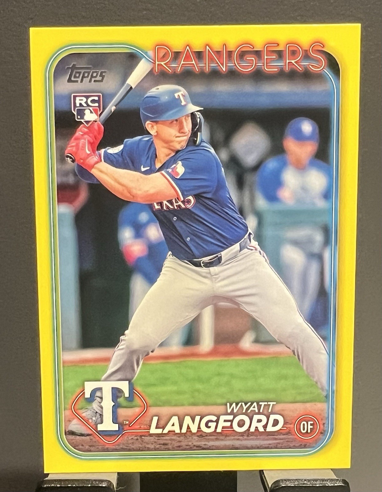 Wyatt Langford 2024 Topps Update Series - Yellow (RC) #US151 Texas Rangers