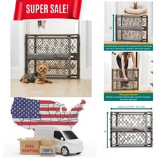 Paws Portable Pet Gate: 26-40" Wide. Pressure Mount. No Tools Needed. , 23" T...