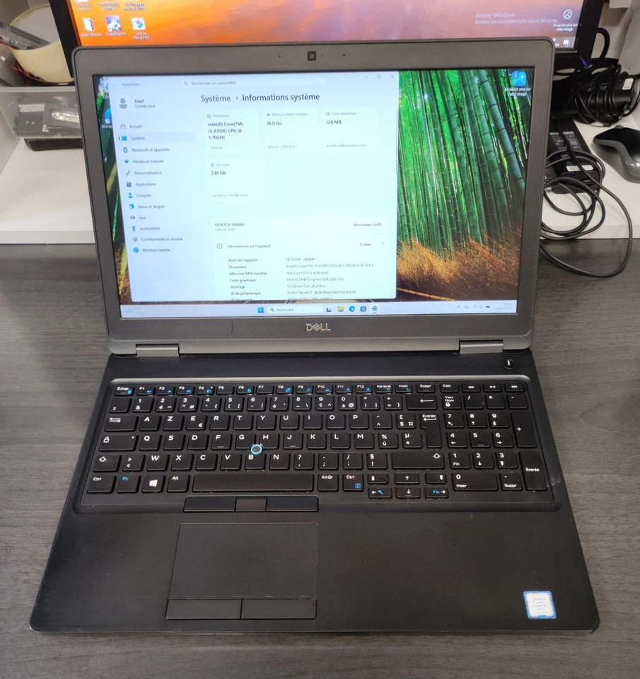 Dell Latitude 5590 · i5-8350U · 16GB · 256GB, photo 1 sur 5