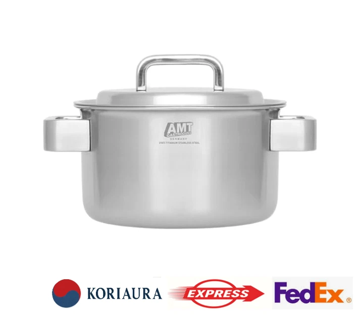 AMT Pro 316Ti Double Handle Pot 24cm