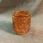 Vintage imperial Marigold carnival glass Spooner/open sugar bowl Hobstar Pattern
