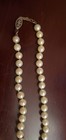 Vintage 1957 Japanese Cultured Akoya Pearl Necklace W/Sterling Clasp 16" Cream — photo 8