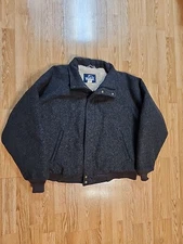 Vtg 16202 1960’s Woolrich Jacket  Bomber Mens Size XL USA Made Sherpa Lined