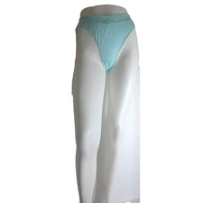 Vintage Myonne Blue Hi Leg Panties Bloomers Size 6 NEW