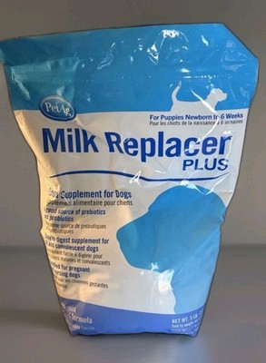 PetAg Milk Replacer Plus Powder Dog Supplement 5 lb All Sizes & Life Stages 1/27
