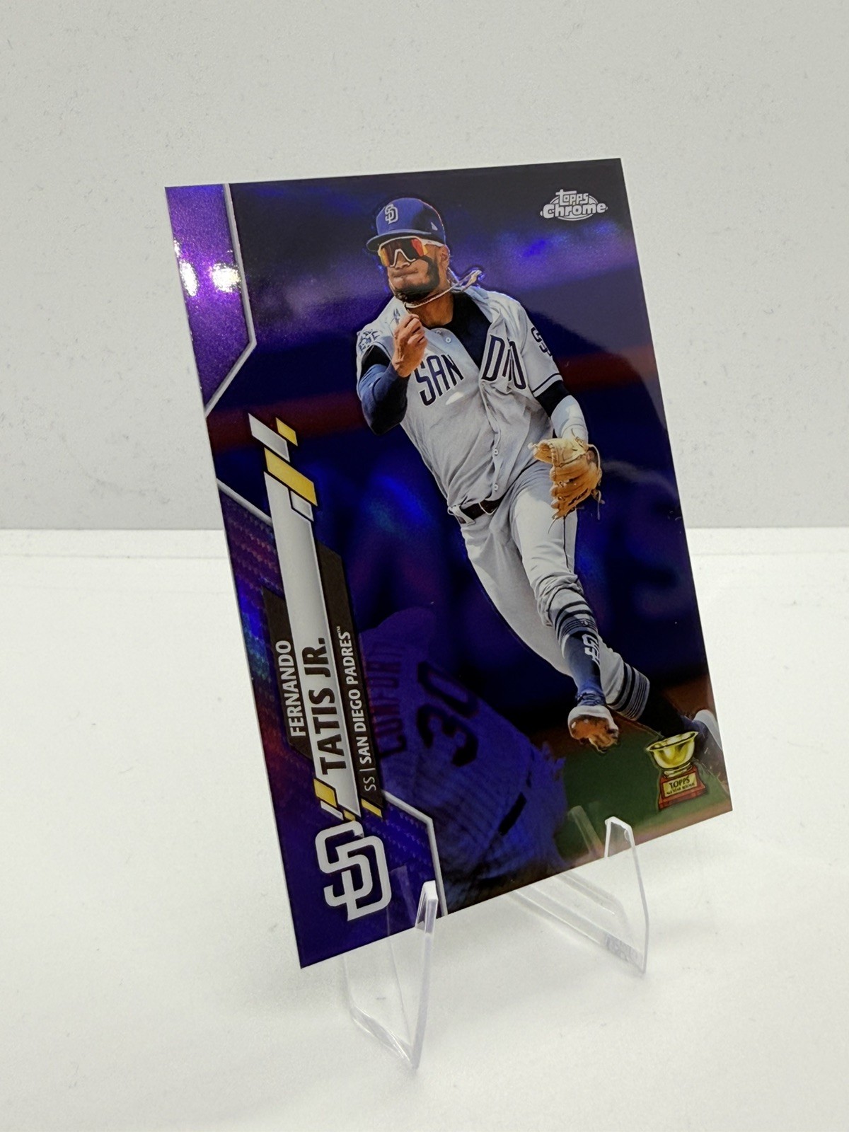 FERNANDO TATIS JR. 2020 TOPPS CHROME #84 ROOKIE CUP PURPLE REFRACTOR /299