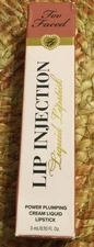 TOO FACED Lip Injection Power Plumping Liquid Cream Lipstick IT'S SO BIG ~ BNIB