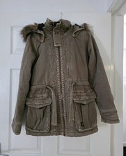 Women's G-STAR raw Denim Parka Jacket Size S EXCELLENT CONDITION