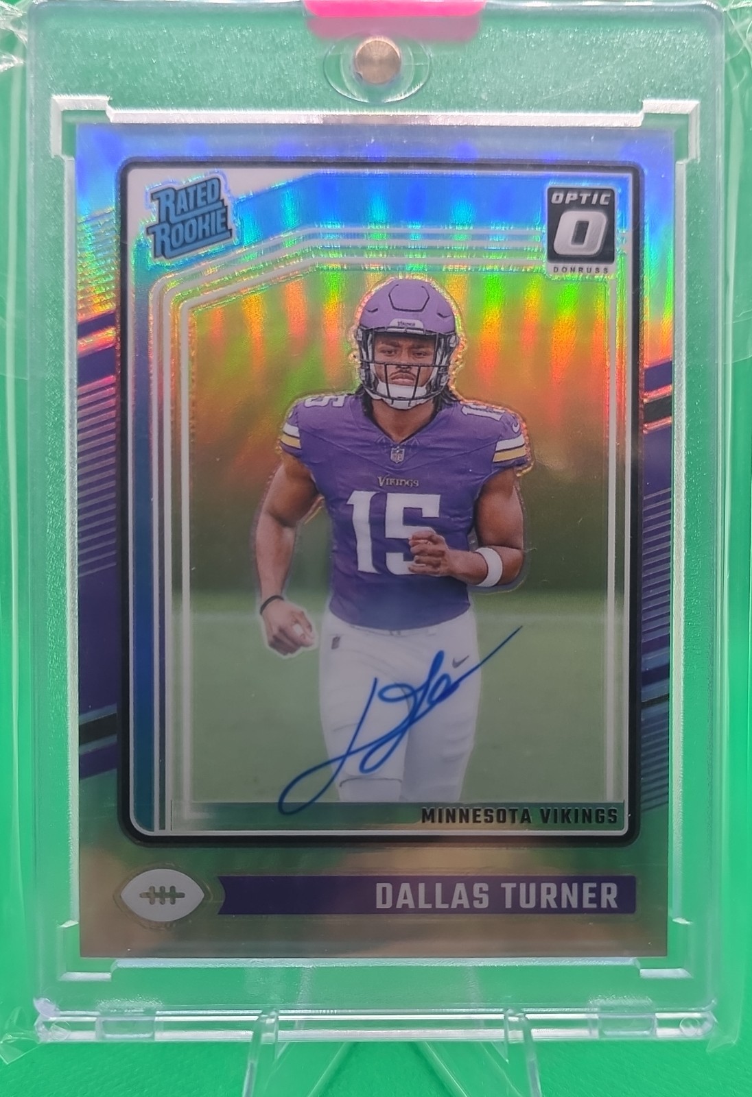 2024 Panini Donruss Optic - Rated Rookie Dallas Turner #224 Holo Prizm...