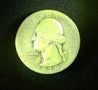 1938 Washington Quarter in Circulated Condition (90% Silver)