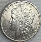 1889 Morgan Silver Dollar Uncertified Extra Fine To About Uncirculated Condition
