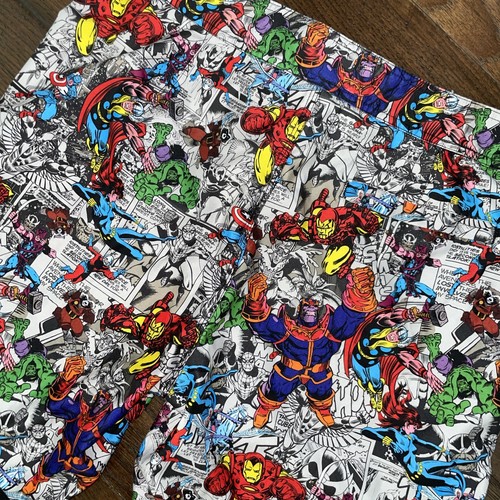 Marvel All Over Comic Badehose Shorts Preppy Herren großer Kordelzug - Bild 4 von 4