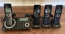 AT T 4 Handset Cordless Phone System with Answering System CL83519