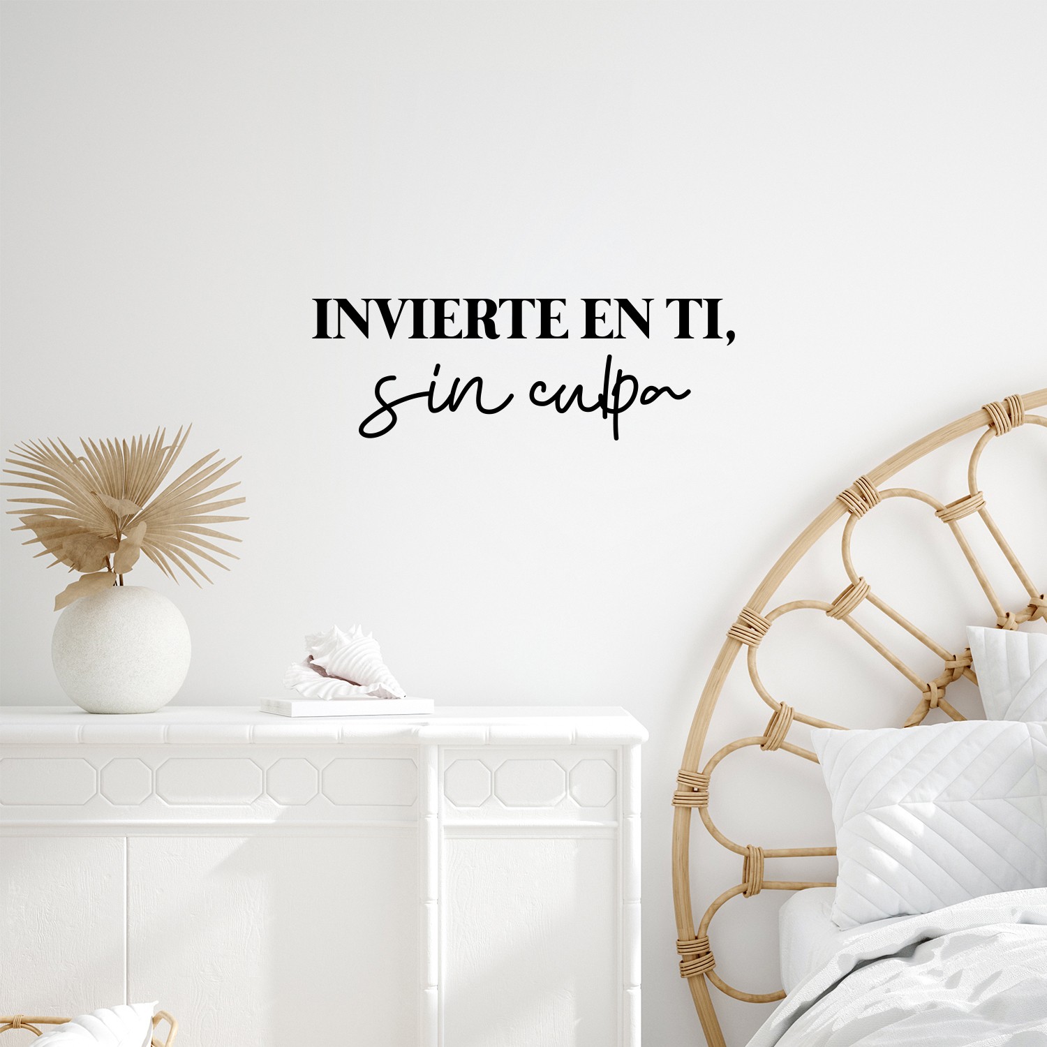 Invierte En Ti; Sin Culpa/Invest in You; Without Guilt - Black 8.5" x 25" Wall