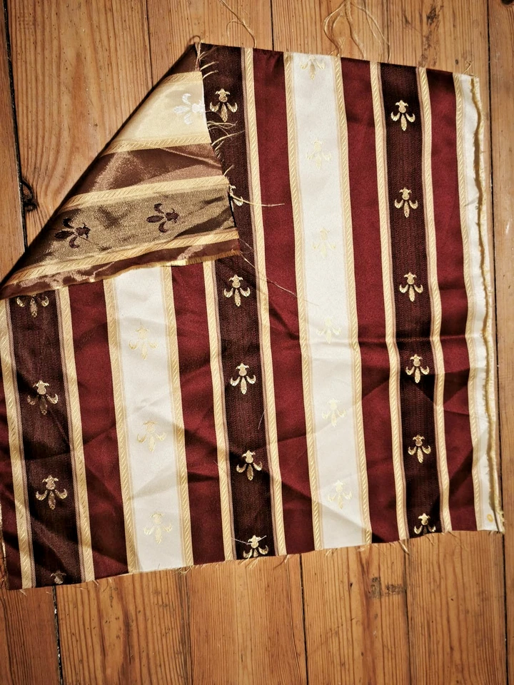 25 teile Stoffreste Jacquard Stoffpaket Brokat 6 versch. Stoffmuster/-farbe - Bild 3 von 4