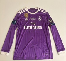 Real Madrid 2016-2017 UEFA Purple Long Sleeve Jersey - Ronaldo #7