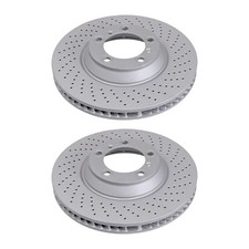 2 Bremsscheiben gelocht belüftet Ø 350 mm 34 mm A.B.S. für PORSCHE 911