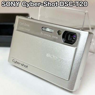 Sony Cyber-shot DSC-T20 Camera 8.1MP Silver w/ Battery