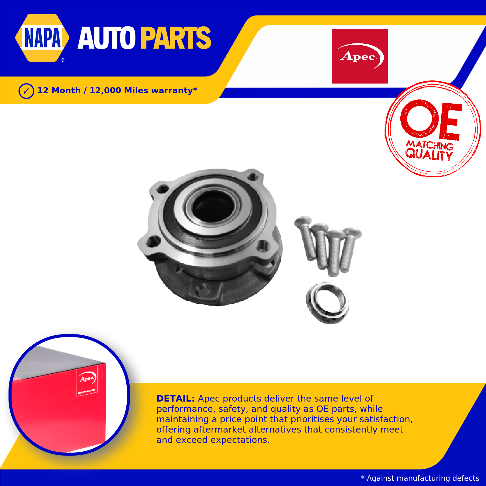 Wheel Bearing Kit Front AWB1322 Apec 31206779735 31226882263 31206795959 Quality