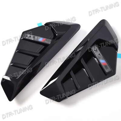 Gloss Black M Side Fender Air Duct Vent Trim For 2024-2025 BMW X5