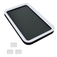 RV Entry Entrance Door Window Black or White Camper Toy Hauler Trailer Motorhome