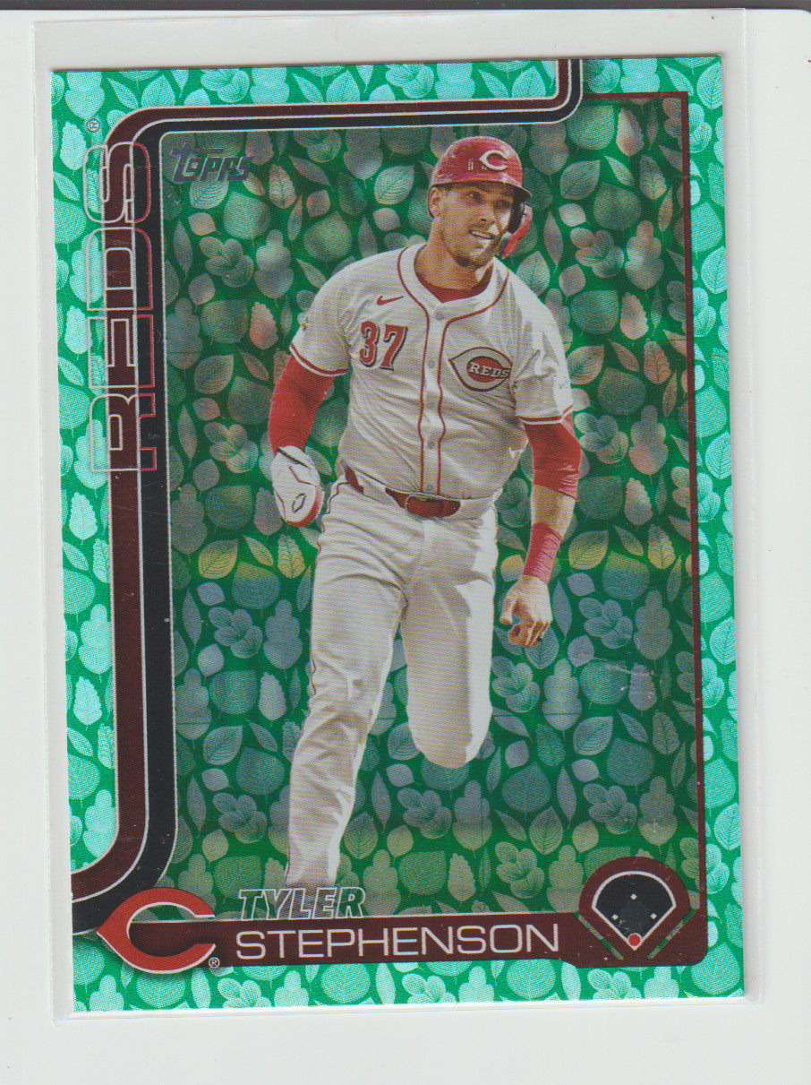 2025 Topps Series 1 Tyler Stephenson Easter Green Parallel Card # 31