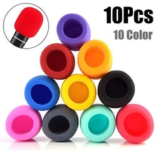 10PCS Colors Handheld Stage Microphone Windscreen Foam Mic Cover Karaoke US